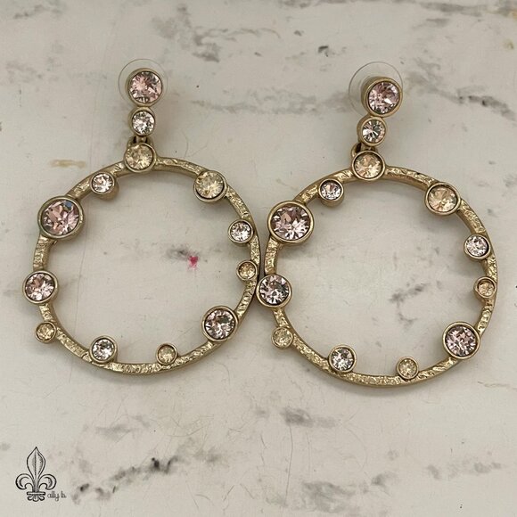 🌸Dior Pink Crystal Earrings🌸 - Picture 1 of 6